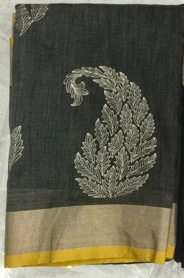 PURE LINEN PRINT SAREE
